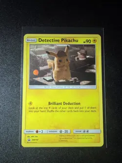 Detective Pikachu SM194 Promo Holo Rare 2019 Movie Promo Pokemon TCG Card NM! - Image 1