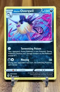 Hisuian Overqwil 090/189 Non Holo SWSH Astral Radiance Pokemon Card NM - Image 1