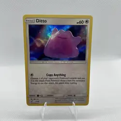 Pokemon Ditto Holo Rare Detective Pikachu 17/18 Basic 60 HP Card - Image 1