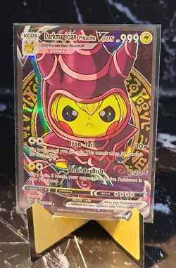 Dark Magician Pikachu VCOS 010/055 Full Art Holo Pokemon Card - Image 1