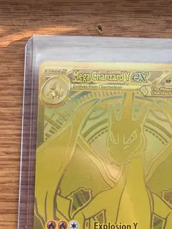 Pokemon Mega Charizard Y EX 294/217 Holo Mega Evolution Fire Card Standard - Image 2