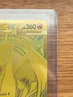 Pokemon Mega Charizard Y EX 294/217 Holo Mega Evolution Fire Card Standard - Image 3