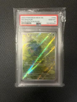 PSA 10 Bulbasaur MEW 151 Card #166 Pokemon Graded Card English GEM MINT - Image 1