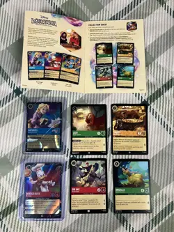 Disney Lorcana magical places Epcot promo Cards Donald And Rapunzel With Extras - Image 2