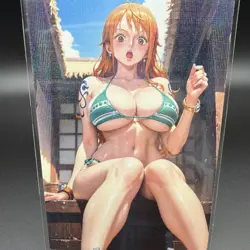 Nami One Piece Anime Waifu Card Doujin ACG Goddess Holo - Image 1