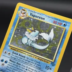 Pokemon Card Vaporeon #12/64 Holo Rare 1999 Jungle Unlimited - Image 4
