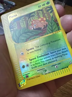 Pokemon Card - Reverse-Holo Paras 99/147 Aquapolis *LP* e-Card Common - Image 3