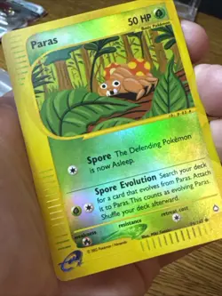 Pokemon Card - Reverse-Holo Paras 99/147 Aquapolis *LP* e-Card Common - Image 4