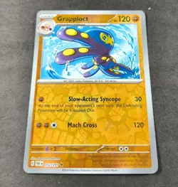 Pokemon Paldean Fates Grapploct Reverse Holo Uncommon Card 052/091 NM - Image 1