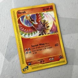Pokemon Card Ho-oh Wizards of the Coast Series #52 Black Star Promo NM WoCT - Image 2