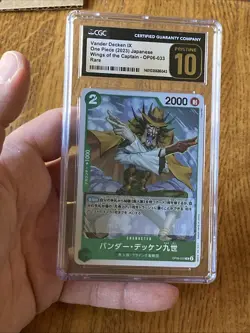 OP06-033 Vander Decken IX English One Piece Card Game Graded CGC 10 Pristine - Image 1