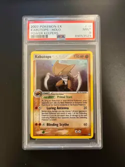 PSA 9 MINT Kabutops ex Power Keepers Holo Rare Pokemon Card 10/108 Sugimori - Image 1