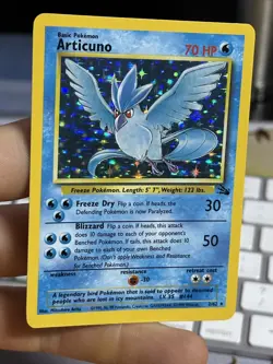 #2 Articuno 2/62 Fossil 1999 Holo Rare WOTC Pokemon Card TCG - Image 3