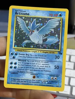#2 Articuno 2/62 Fossil 1999 Holo Rare WOTC Pokemon Card TCG - Image 4