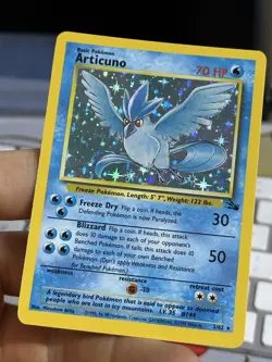#2 Articuno 2/62 Fossil 1999 Holo Rare WOTC Pokemon Card TCG - Image 5