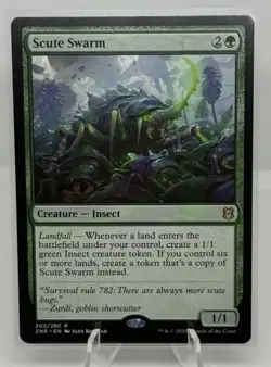 MTG Scute Swarm ZNR Zendikar Rising 203/280 Rare Magic the Gathering 2020 Card - Image 1