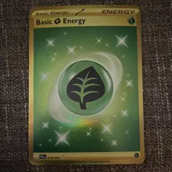 Pokemon Basic Grass Energy Holo PALdea Evolved 278/193 TCG Card - Image 1