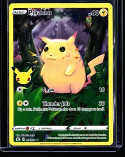 2021 Celebrations Pikachu #5 Holo Rare Pokemon Card - Image 1