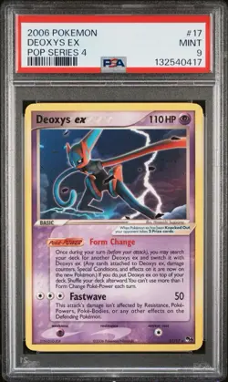 Pokemon TCG Deoxys EX Ultra Rare Card 17/17 Pop Series 4 - Image 1