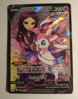 Pokemon TCG Sylveon V Trainer Gallery Full Art Card TG14/TG30 Brilliant Stars - Image 1