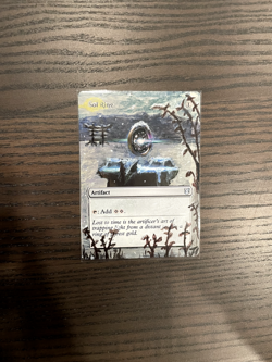 Sol Ring (Extended Altered Art, Acrylic Paint) - Image 1