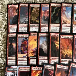 Magic the Gathering 50 Red Rare Card Lot - Image 2