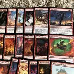 Magic the Gathering 50 Red Rare Card Lot - Image 3