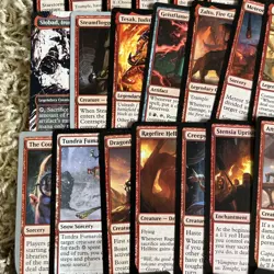 Magic the Gathering 50 Red Rare Card Lot - Image 4