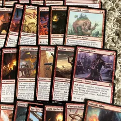 Magic the Gathering 50 Red Rare Card Lot - Image 5
