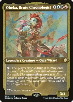 Obeka, Brute Chronologist - Foil Etched Commander Legends LP MTG - Image 1