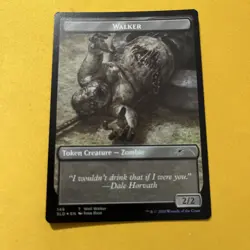 1x Walker (Well Walker) Token Walker (Bicycle Girl) Token - Foil Light Play M - Image 1