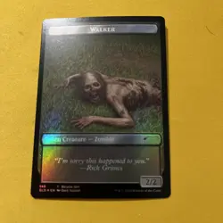 1x Walker (Well Walker) Token Walker (Bicycle Girl) Token - Foil Light Play M - Image 4