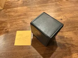 2010 ULTRA PRO Magic The Gathering BLACK Mana Flip Box Magnetic Deck Case MTG - Image 2