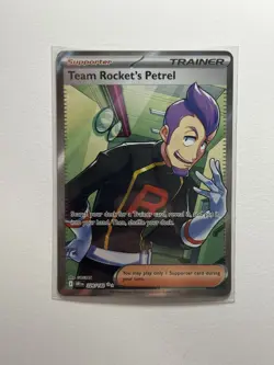 Team Rocket’s Petrel 226/182 Destined Rivals Full Art NM Pokemon Card - Image 1