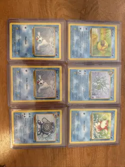 Pokemon TCG Base Set Water Lot 13 Cards Wizards of the Coast - Image 1