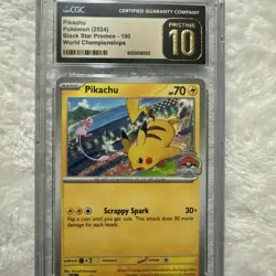 Pokemon TCG Detective Pikachu 190 World Championship Promo Pristine 10 - Image 1