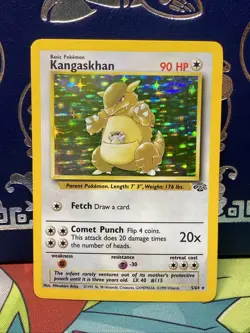 Pokemon 1999 Kangaskhan 5/64 Jungle Holo Rare Vintage WOTC TCG 1999 LP + - Image 1