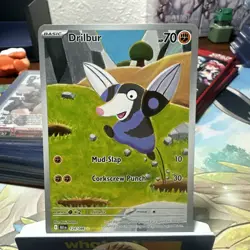 Drilbur - 124/086 Illustration Rare SV: Black Bolt NM Holofoil Pokemon - Image 1