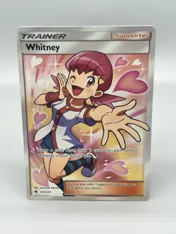 Pokemon TCG Whitney 214 SM Lost Thunder Full Art Trainer NM - Image 2