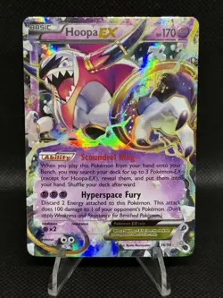 Pokemon Hoopa EX Ultra Rare XY Ancient Origins 36/98 Holo 170 HP English - Image 1