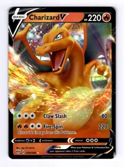 Charizard V SWSH03: Darkness Ablaze #019 (2020) Ultra Rare Holo NM Pokemon - Image 1