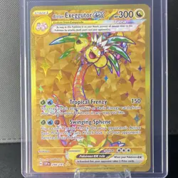 Pokemon Alolan Exeggutor EX 248/191 Sv08 Surging Sparks Hyper Rare Holo 300 HP - Image 4