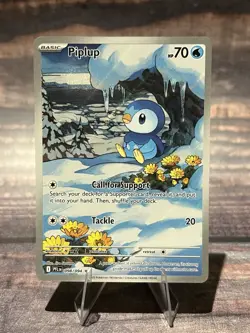 Piplup 98/94, Phantasmal Flames Full Art Holo Illustration Rare, Pokemon TCG, NM - Image 1