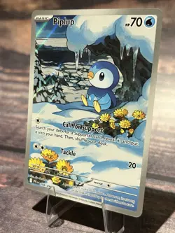 Piplup 98/94, Phantasmal Flames Full Art Holo Illustration Rare, Pokemon TCG, NM - Image 3