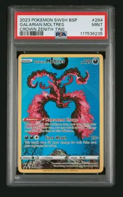 Galarian Moltres SWSH284 PSA 9 2023 Pokemon SWSH Promo - Image 1