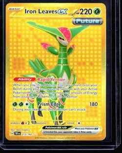 2024 Scarlet & Violet - Temporal Forces Iron Leaves ex #213 Hyper Rare - Image 1