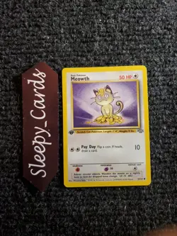 MEOWTH Pokemon 1st Edition Jungle 56/64 1999 WOTC NM - Image 1