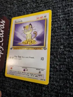 MEOWTH Pokemon 1st Edition Jungle 56/64 1999 WOTC NM - Image 2