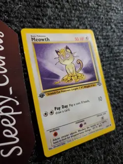 MEOWTH Pokemon 1st Edition Jungle 56/64 1999 WOTC NM - Image 3