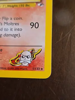 Pokemon Blaine's Moltres 1/132 Swirl Holo | Gym Heroes - - Image 5